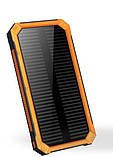 Power Bank із сонячною батареєю 20000 мА·год + LED, фото 5